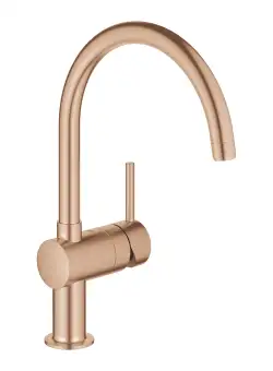 Baterie bucatarie Grohe Minta cu pipa C brushed warm sunset