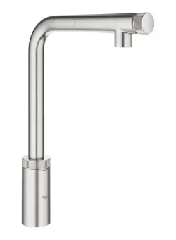 Baterie bucatarie Grohe Minta SmartControl cu dus extractibil pipa L supersteel
