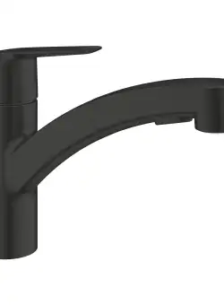 Baterie bucatarie Grohe Start cu dus extractibil dual spray matt black