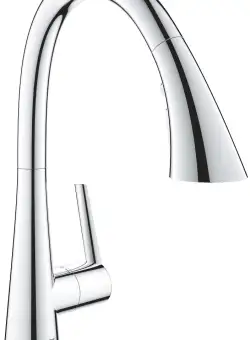Baterie bucatarie Grohe Zedra cu dus extractibil trio spray crom