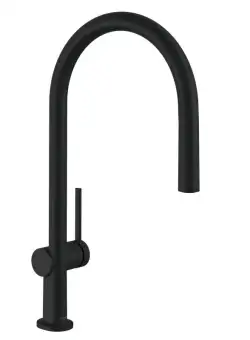 Baterie bucatarie Hansgrohe Talis M54 210 negru mat dus extractibil si sBox