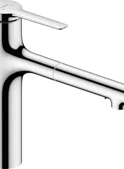 Baterie bucatarie Hansgrohe Zesis M33 cu pipa extractibila ComfortZone 160 sBox crom