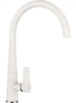 Baterie bucatarie Schock Gota Cristadur Alb, aspect granit, cartus ceramic