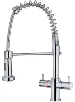 Baterie bucatarie Teka GO 939 cu pipa inalta flexibila crom