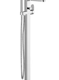 Baterie cada cu montaj pe pardoseala Ravak Concept Chrome CR 080.00 corp incastrat R-Box inclus