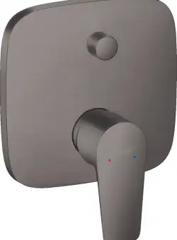 Baterie cada - dus Hansgrohe Talis E cu montaj incastrat necesita corp ingropat negru periat