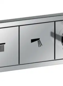 Baterie cada - dus termostatata Hansgrohe RainSelect cu 3 functii montaj incastrat necesita corp ingropat crom