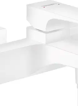 Baterie cada Hansgrohe Metropol proiectie 18cm alb mat
