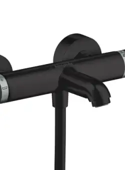 Baterie cada termostatata Hansgrohe Ecostat Comfort negru mat