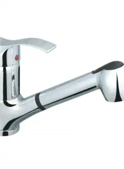 Baterie chiuveta bucatarie cu dus Sanitec SN0012, monocomanda