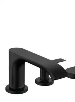 Baterie cu montaj pe cada Hansgrohe Vivenis cu 4 elemente si sBox negru mat