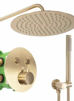 Baterie de dus incastrata Lungo Miler auriu periat