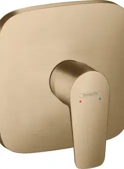 Baterie dus Hansgrohe Talis E montaj incastrat necesita corp ingropat bronz periat