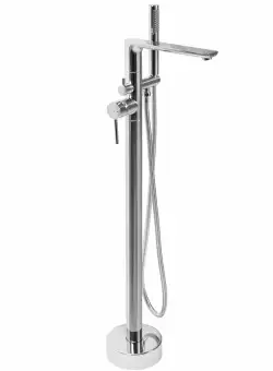 Baterie freestanding Flores argintiu