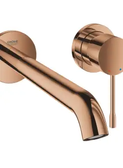 Baterie lavoar Grohe Essence L din 2 elemente de perete necesita corp incastrat warm sunset