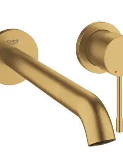 Baterie lavoar Grohe Essence New L din 2 elemente de perete montaj incastrat necesita corp ingropat brushed cool sunrise