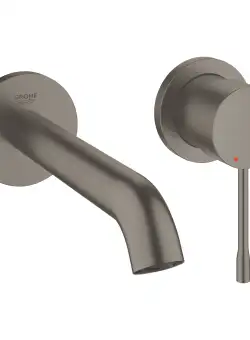 Baterie lavoar Grohe Essence New M din 2 elemente de perete montaj incastrat necesita corp ingropat brushed hard graphite