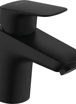Baterie lavoar Hansgrohe Logis 70 ventil pop-up negru mat