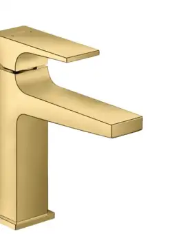 Baterie lavoar Hansgrohe Metropol 110 ventil push-open gold optic lustruit