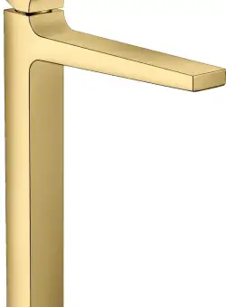 Baterie lavoar Hansgrohe Metropol 260 ventil push-open pentru lavoar tip bol gold optic lustruit