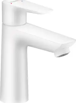 Baterie lavoar Hansgrohe Talis E 110 ventil pop-up alb mat