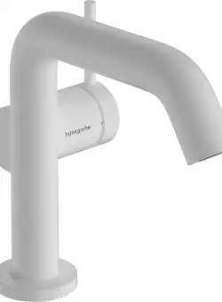 Baterie lavoar Hansgrohe Tecturis S 110 Fine CoolStart ventil click-clack alb mat