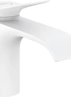 Baterie lavoar Hansgrohe Vivenis 80 ventil pop-up alb mat