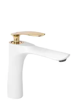 Baterie Orbit alb/auriu H17 cm