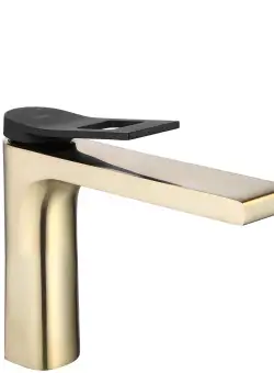 Baterie pentru baie REA SOUL Gold mat black low