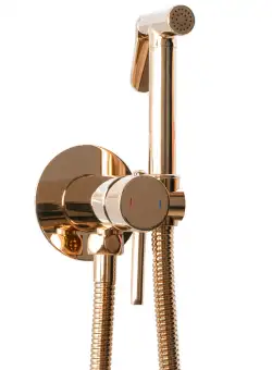 Baterie pentru bideu Lungo Loop roz gold