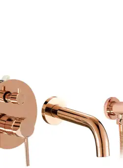 Baterie pentru cada Incastrata Rea Lungo Rose Gold + BOX