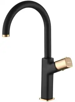 Baterie Salto înaltă negru mat / gold - H 35,5 cm