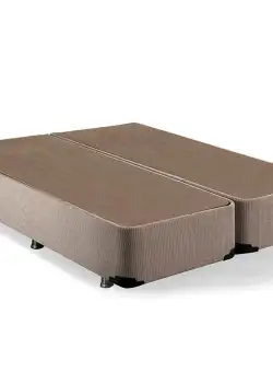 Baza de pat dublu Luna Double, Bej, 150x6x200 cm