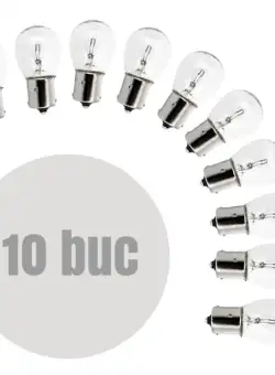 Bec auto P21W - BA15s 12V 21W - set de 10 - CARGUARD
