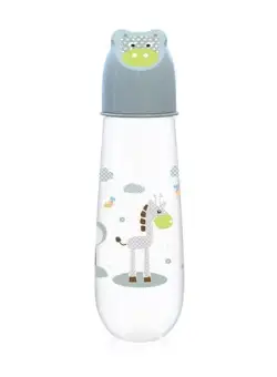 Biberon Animals Lorelli, 250 ml, capac decorat, 0 luni+, Mint Green