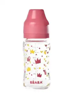 Biberon Beaba Crown B911654, 240 ml (Roz)