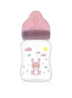 Biberon Lorelli, 0 luni+, 250 ml, Blush Pink