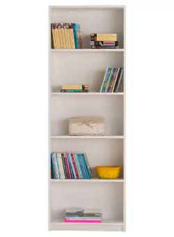 Biblioteca Adore Libra, 5 rafturi, 56 x 170 x 20 cm - Alb