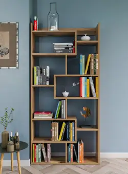 Biblioteca Kuttap, Pin, 90x182x22 cm