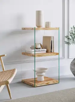 Biblioteca Niagara Mini R302, Stejar, 35x80x40 cm