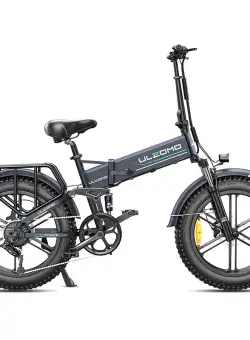 Bicicleta electrica pliabila Ulzomo Dunes 20 E-bike, 750W, 48V 16Ah, autonomie 120km, viteza maxima 40km/h, Gray, 20''