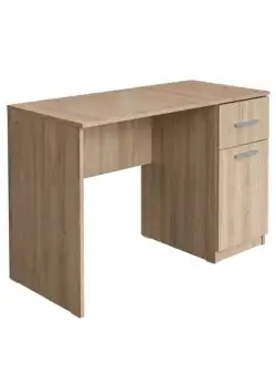 Birou 110 ALMA, cu usa si sertar, sonoma deschis, 110x50x75 cm