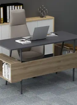 Birou Dostum Yasar Cadru Metal, 140 X 74 X 60 Cm