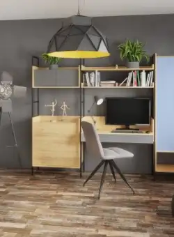 Birou modular Mobius S2 natur – H38