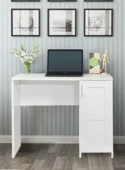 Birou Mundus, Alb, 50x76x90 cm