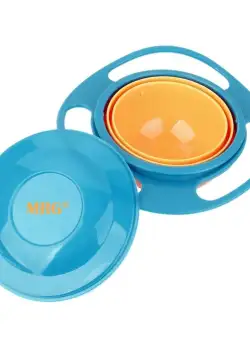 Bol Copii MRG M-524, Anti-Varsare, Rotire 360 grade, Verde / Portocaliu C524