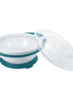 Bol Nuk cu 2 capace si ventuza Bleu