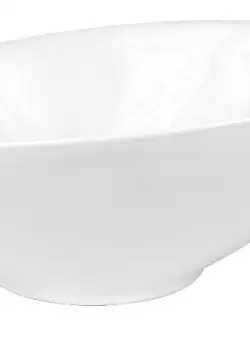 Bol oval salata portelan Yalco Blanco 31 x 24.5 cm