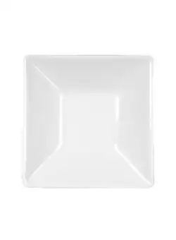 Bol patrat portelan alb Yalco Blanco 7.5 cm