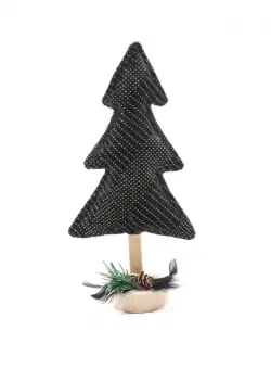 Brad decorativ Tutu, negru, 14x6,5x27 cm